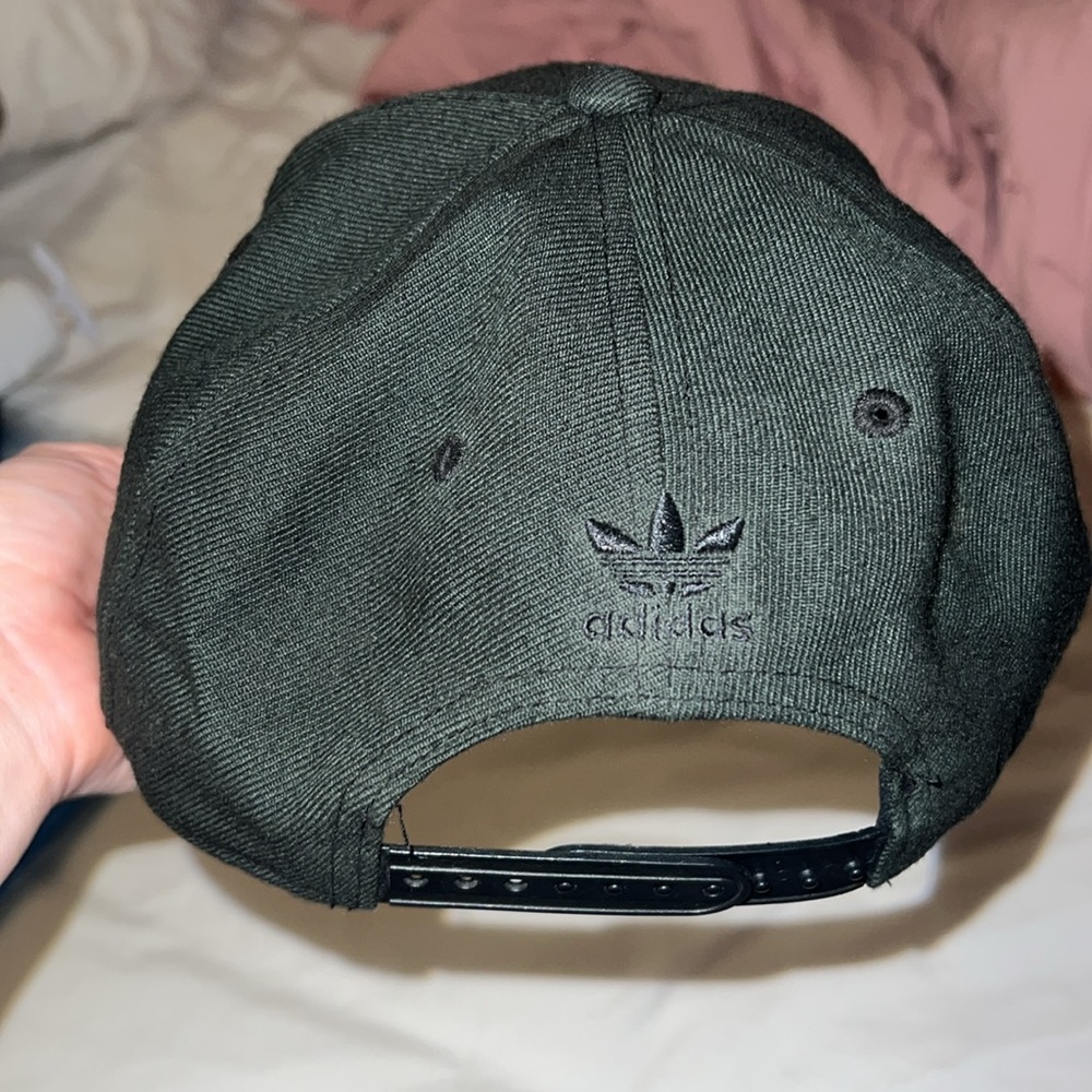 Adidas Originals Black Wide Brim Hat Black Adjustable SnapBack EUC - Picture 3 of 4